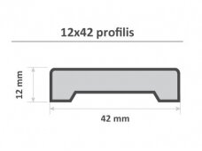 Finishing strip, 12x42x1800mm Finishing strip, 12x42x1800mm
