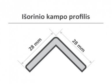 Kątownik, 28x28x2100mm 2 Kątownik, 28x28x2100mm 2