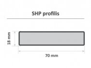 Obliuota lentelė, SHP, 18x70x3000mm