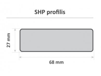 Sauna bench board, SHP, 27x68x2100mm 3