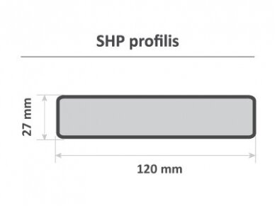 Sauna bench board, SHP, 27x120x2100mm 2 Sauna bench board, SHP, 27x120x2100mm 2