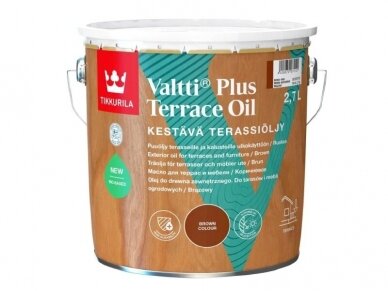 Olej tarasowy „Valtti Plus Terrace Oil“, rudas, 2,7L