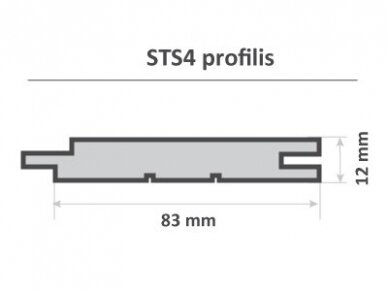 Wall panel, STS4, 12x83x2100mm 3